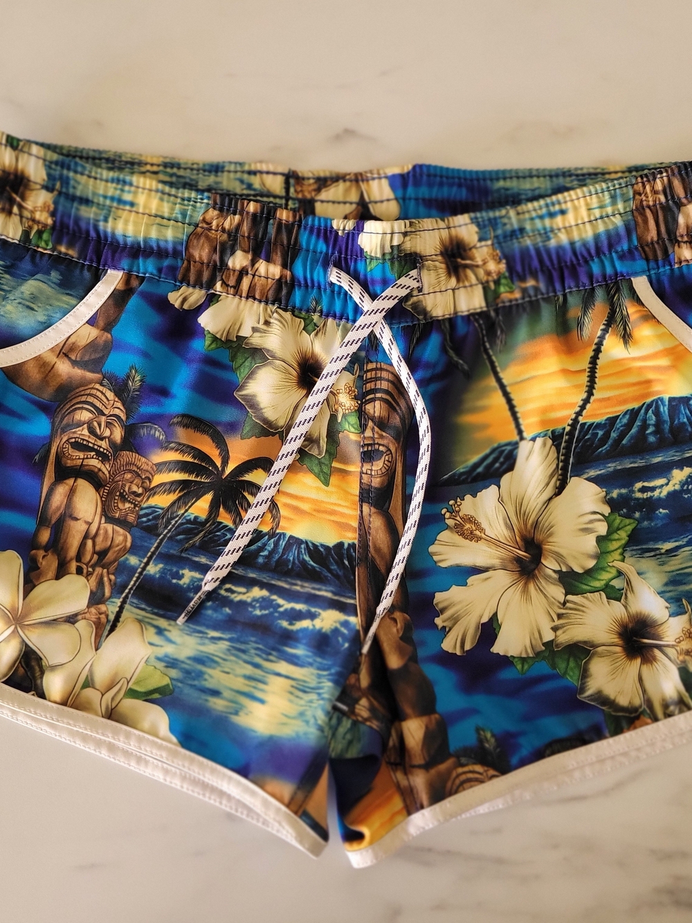 Women's Favant Hawaii Tropical Tiki Board Shorts XL (Fits Like 10/12 Low Rise)
